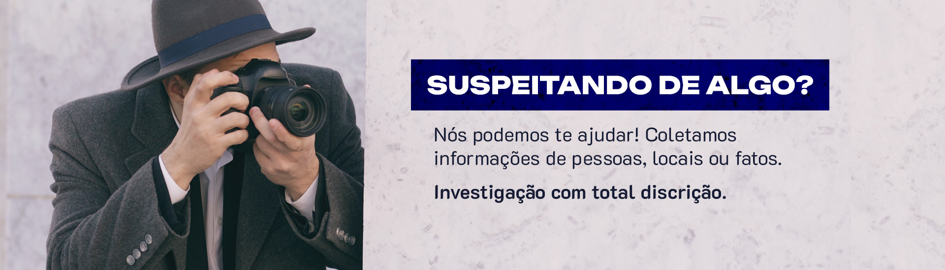 Imagem do slide: Suspeitando de algo? - Detetive Gilmar Fernandes